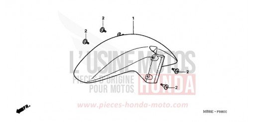 FRONT FENDER VTR1000F5 de 2005
